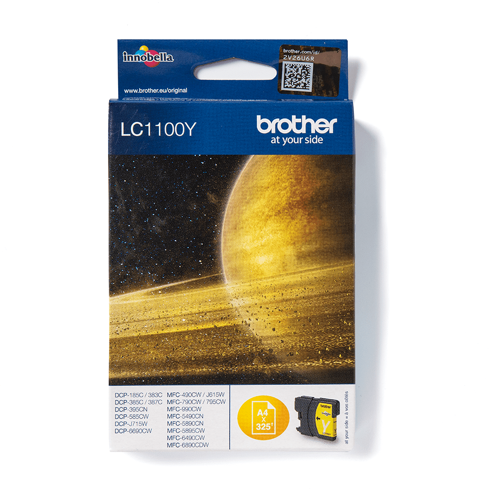 Oriģinālā Brother LC1100Y tintes kasetne - dzeltena